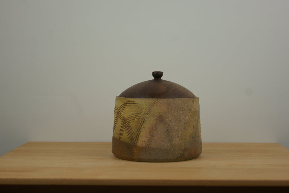 Wood-Fired Jar (IV) with Black Walnut Lid