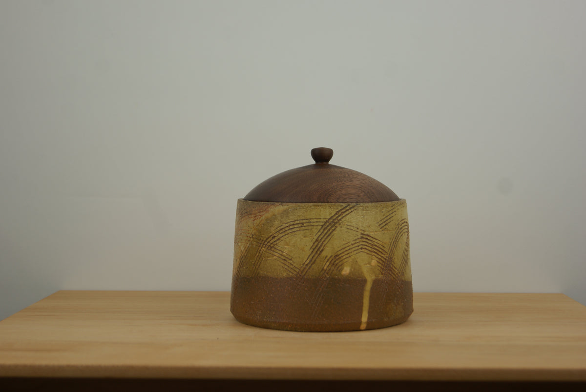 Wood-Fired Jar (IV) with Black Walnut Lid