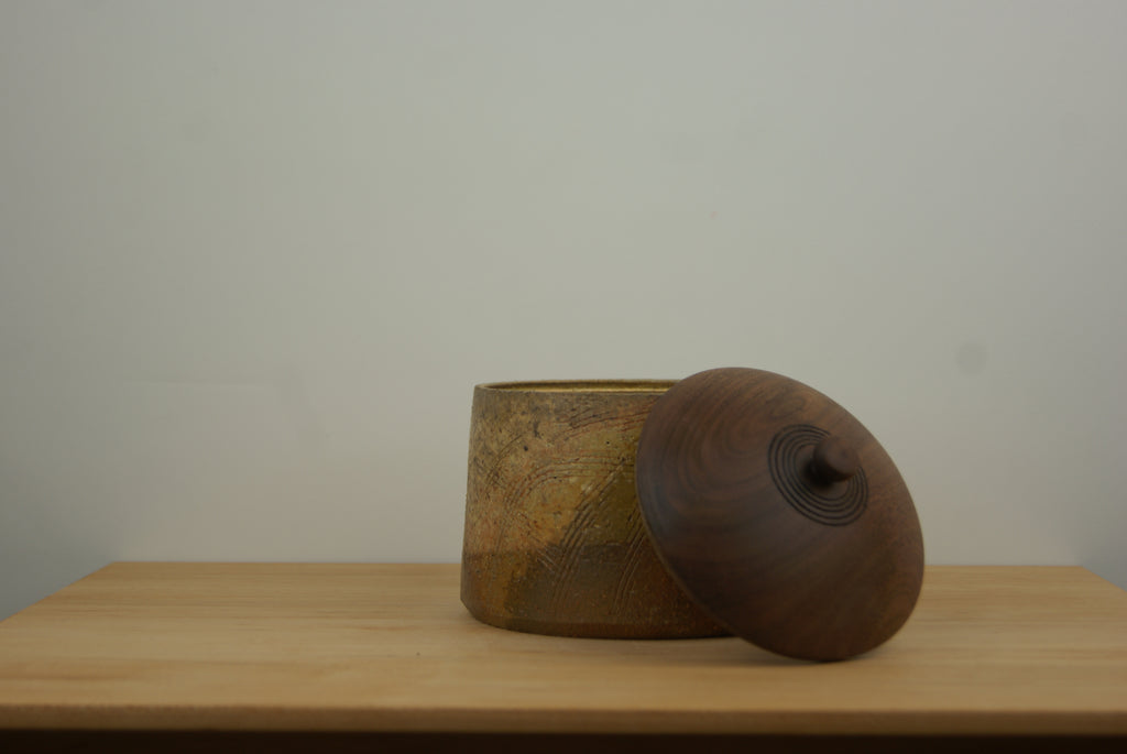 Wood-Fired Jar (IV) with Black Walnut Lid