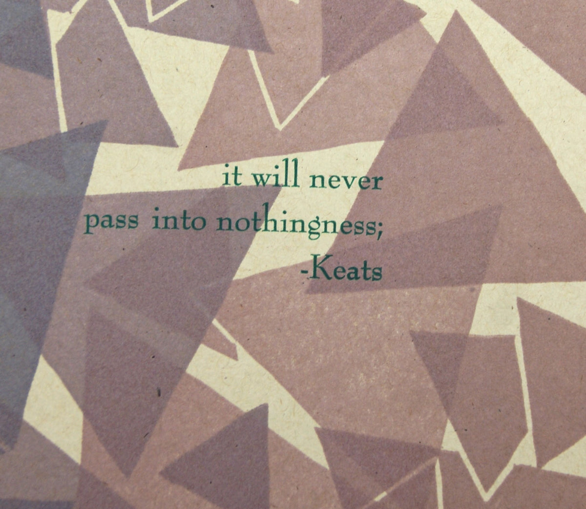 It'll Never Pass Into Nothingness