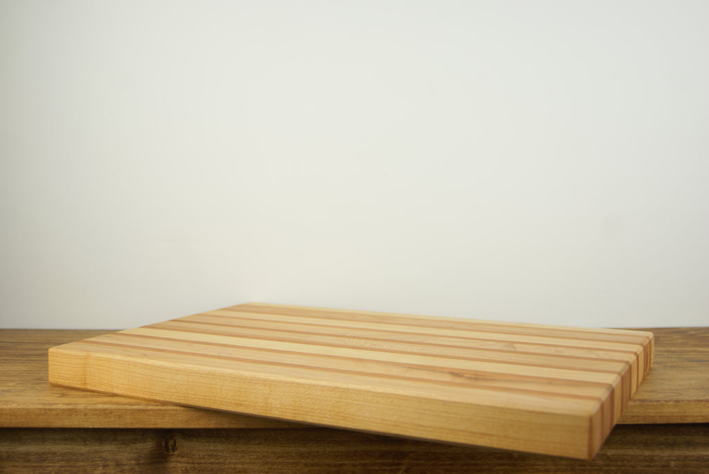 Maple and Cherry Pinstripe Cutting Board