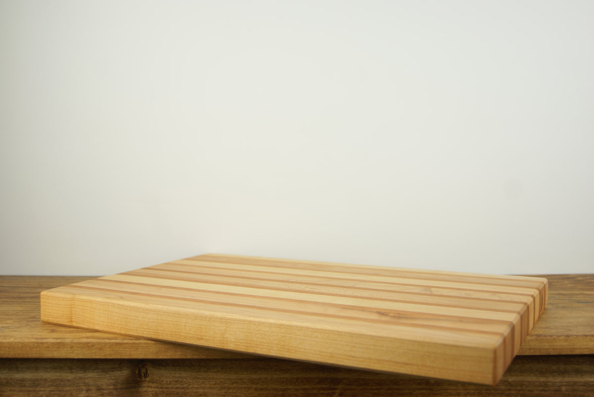 Maple and Cherry Pinstripe Cutting Board