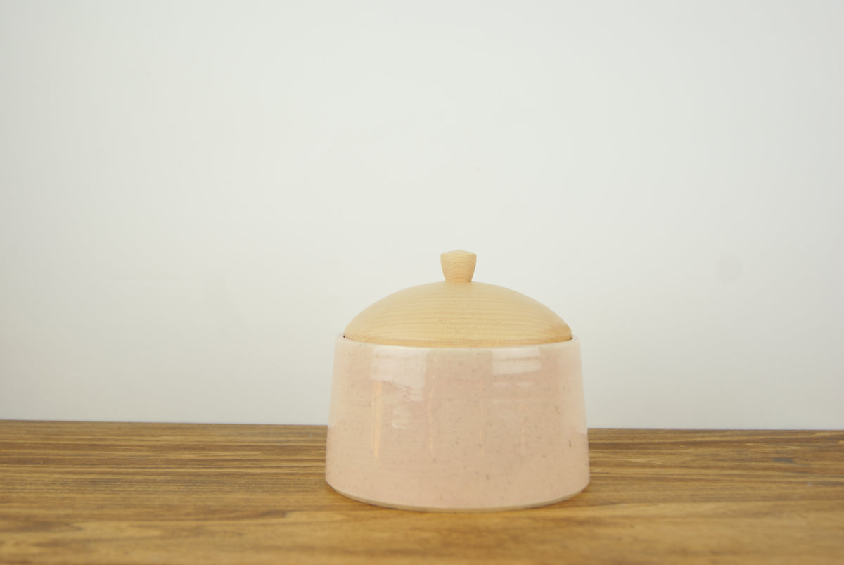 Pink Jar with Maple Lid (Medium)