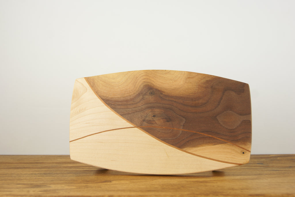 Sushi and Serving Board: Walnut and Maple