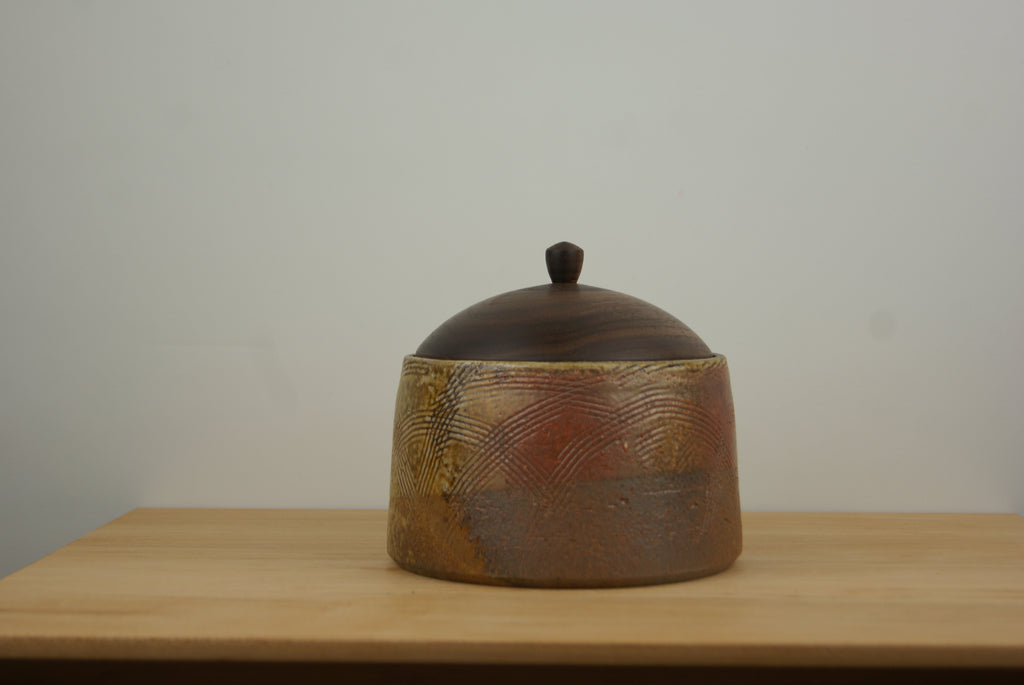 Wood-Fired Jar (VII) with Black Walnut Lid